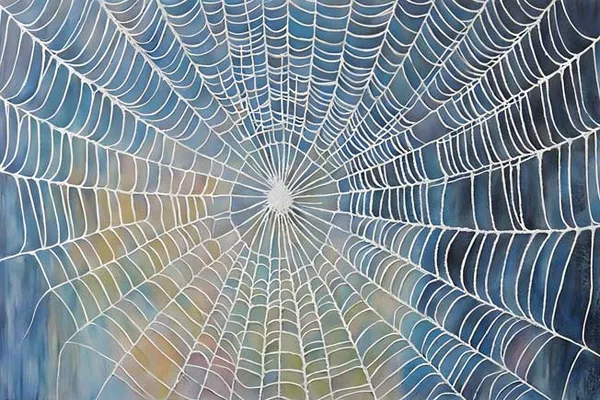 Spider_Web_Radial_Pattern_Canvas_Wall_Art_Painting
