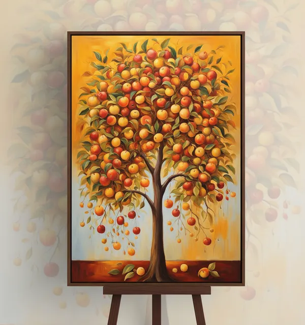 Premium_Canvas_Nature_Tree_Birds_Abundance_Wall_Painting