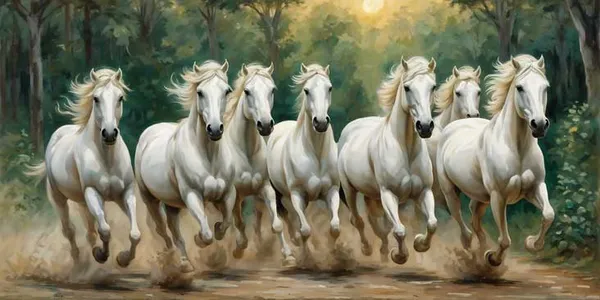 Seven_Running_White_Horses_Painting_Vastu_Art_Canvas_For_Home_Decor