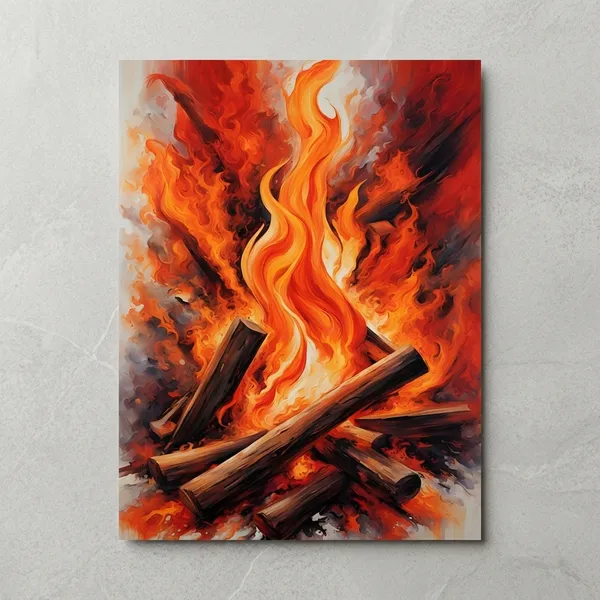 Vibrant_Campfire_Flames_Canvas_Wall_Art_Painting