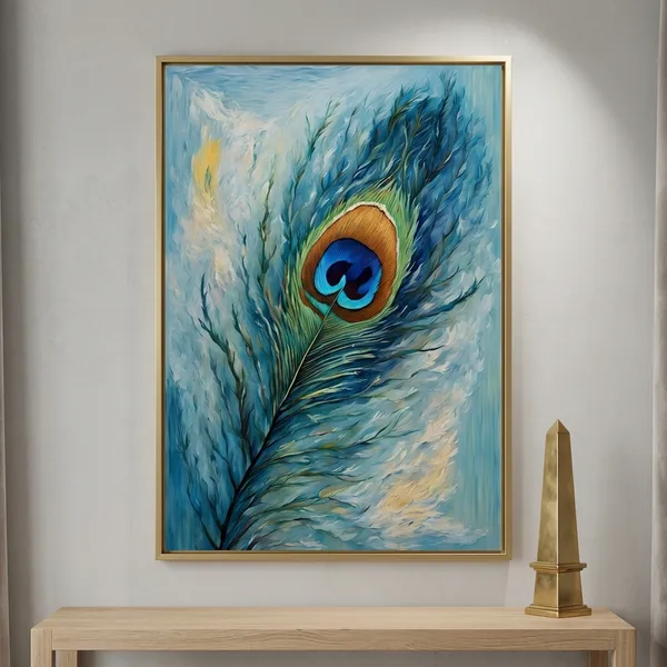 Peacock_Feather_Oil_Painting_Canvas_Art