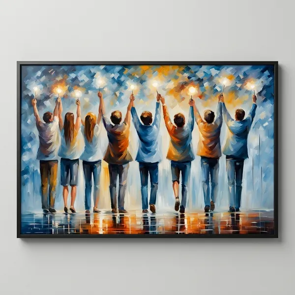Artistic_Inspirational_Wall_Painting_Group_Celebration_With_Raised_Arms