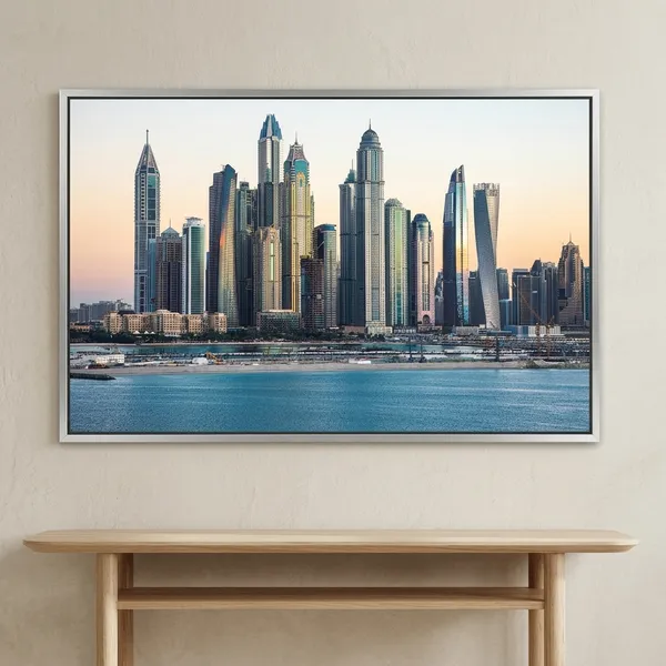 Framed_Dubai_Marina_Skyline_Cityscape_Wall_Art_Print