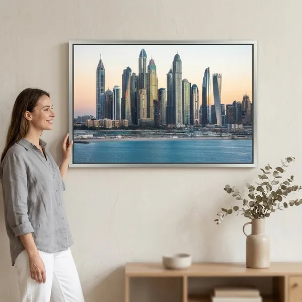 Framed_Dubai_Marina_Skyline_Cityscape_Wall_Art_Print