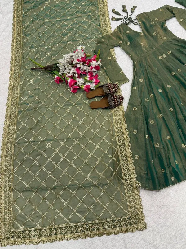 Green_Moss_Fendi_Sequin_Embroidered_Anarkali_Suit_For_Women