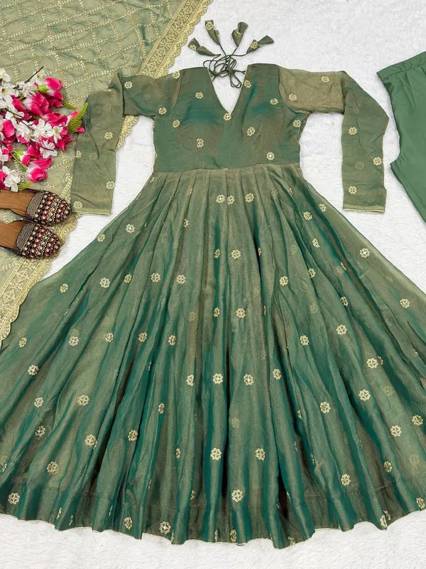 Green_Moss_Fendi_Sequin_Embroidered_Anarkali_Suit_For_Women