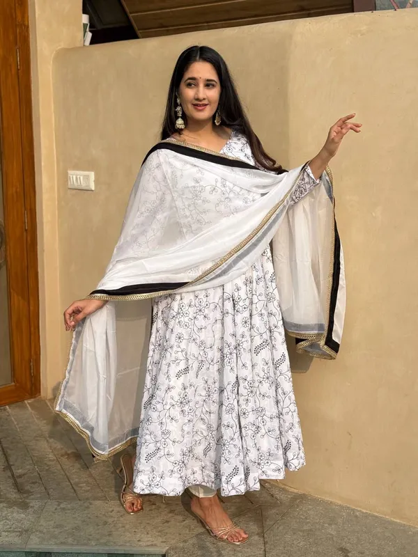 White_Vichitra_Silk_Sequin_Embroidered_Anarkali_Suit_For_Women