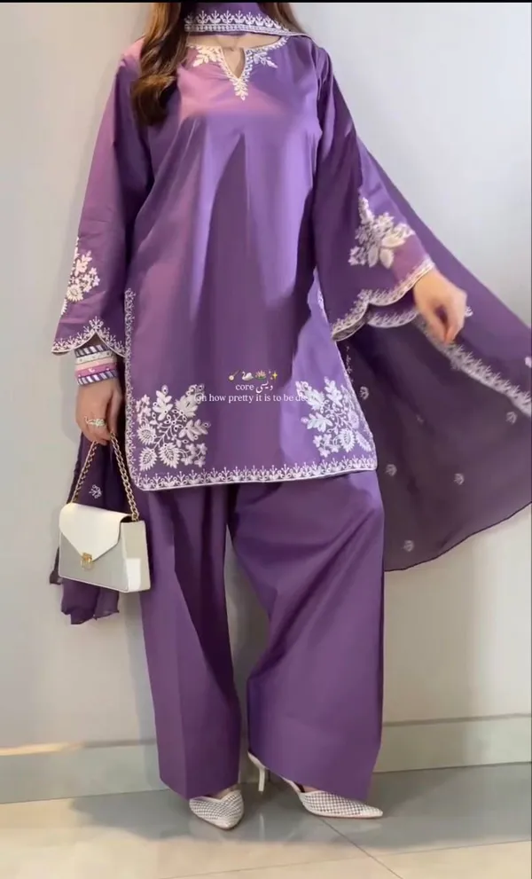 Purple_Roman_Cotton_Embroidered_Farshi_Salwar_Set_For_Women