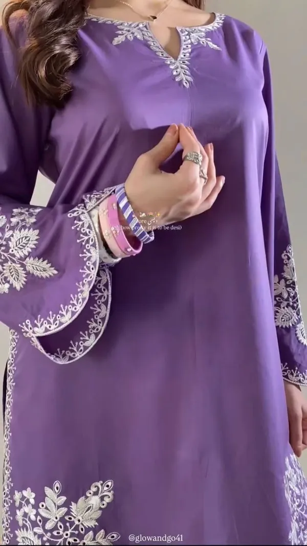 Purple_Roman_Cotton_Embroidered_Farshi_Salwar_Set_For_Women