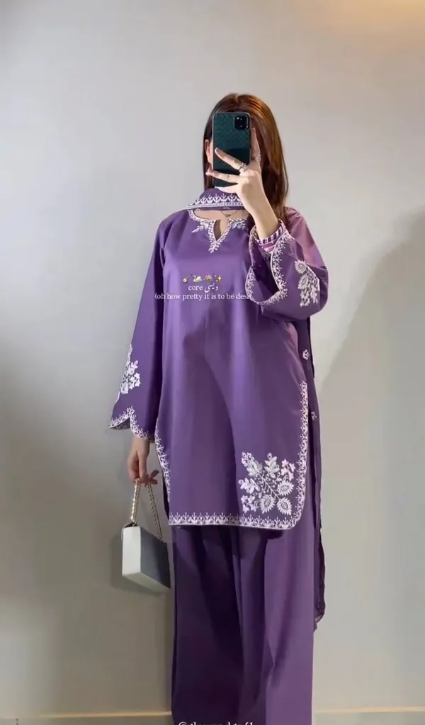 Purple_Roman_Cotton_Embroidered_Farshi_Salwar_Set_For_Women