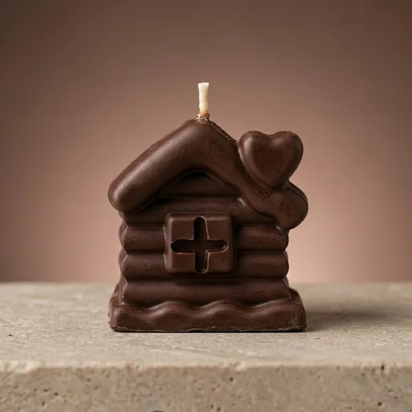 Handmade_Edible_Chocolate_Candle_House_Shape