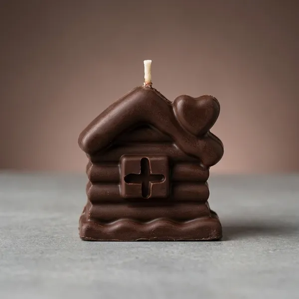 Handmade_Edible_Chocolate_Candle_House_Shape