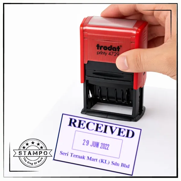 Printy_4729_Self-Inking_Dater_Stamp_|_Custom_Rubber_Stamp_With_Up_To_4_Lines_And_Date_|_Blue_Text_And_Red_Date_|_Refillable_|_Rectangular_Office_Stamp