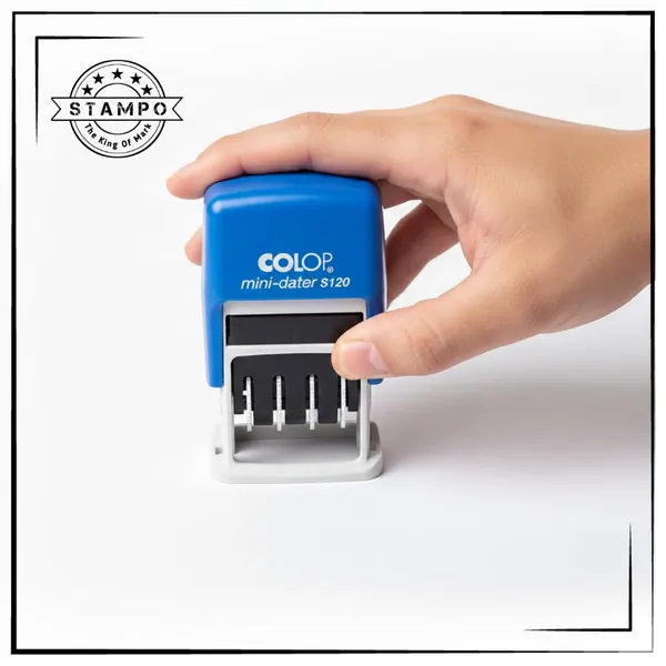 Professional_Self_Ink_Mini_S120_6digit_Stamp_|_Self-Inking_Number_Stamp_|_Adjustable_Number_With_Rs,_No_And_/-_|_Blue_Ink_And_Body_|_Ready_To_Use_|_Compact_Office_Stamp