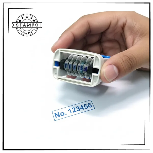 Professional_Self_Ink_Mini_S120_6digit_Stamp_|_Self-Inking_Number_Stamp_|_Adjustable_Number_With_Rs,_No_And_/-_|_Blue_Ink_And_Body_|_Ready_To_Use_|_Compact_Office_Stamp