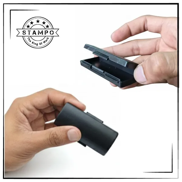 Stampo_Pre-Ink_Pocket_Custom_Stamp_|_Up_To_4_Lines_Custom_Text_|_Professional_Stamp_|_Refillable_Oil-Based_Ink_|_Ink_Colors_|_Clear_And_Long-Lasting_Impressions