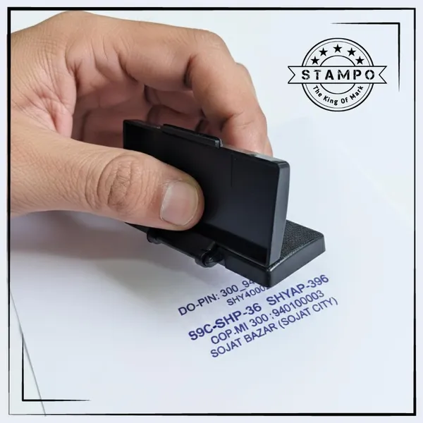Stampo_Pre-Ink_Pocket_Custom_Stamp_|_Up_To_4_Lines_Custom_Text_|_Professional_Stamp_|_Refillable_Oil-Based_Ink_|_Ink_Colors_|_Clear_And_Long-Lasting_Impressions