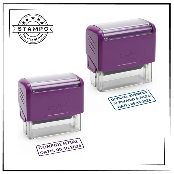 Printy_Rectangular_Self-Inking_Stamp_|_Rectangular_Custom_Stamp_(3912,3913)_|_Blue_Ink_|_Refillable_|_Professional_Office_Seal_|_Clear_And_Durable_Impressions