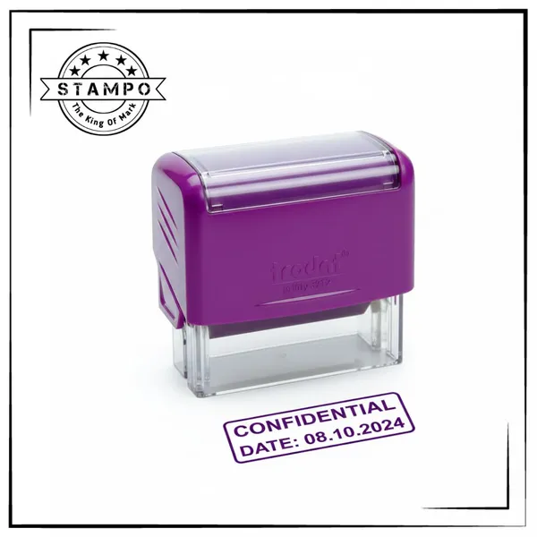 Printy_Rectangular_Self-Inking_Stamp_|_Rectangular_Custom_Stamp_(3912,3913)_|_Blue_Ink_|_Refillable_|_Professional_Office_Seal_|_Clear_And_Durable_Impressions