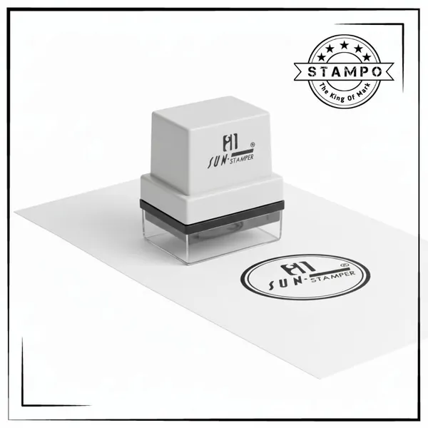Sun_Stamper_Round_Pre-Ink_Stamp_|_Custom_Round_Stamp_|_Multiple_Sizes_20,30,40_mm_|_Refillable_Oil-Based_Ink_|_5_Color_Options_|_Professional_Office_Stamp