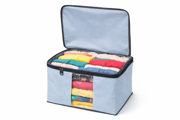 Foldable_Fabric_Storage_Box_With_Transparent_Window_Light_Blue