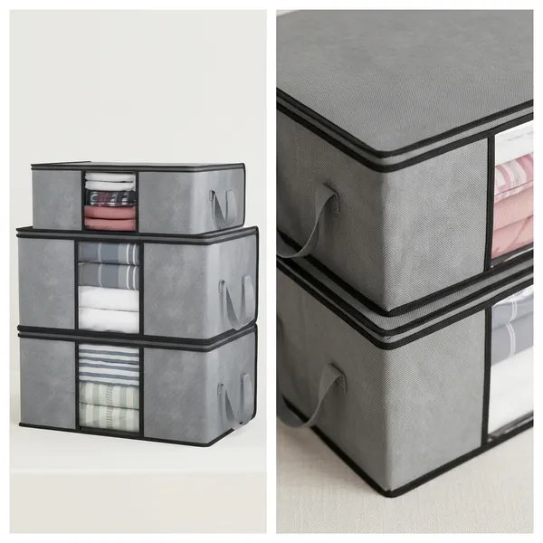 Foldable_Fabric_Storage_Boxes_With_Transparent_Window_Grey_Pack_Of_3