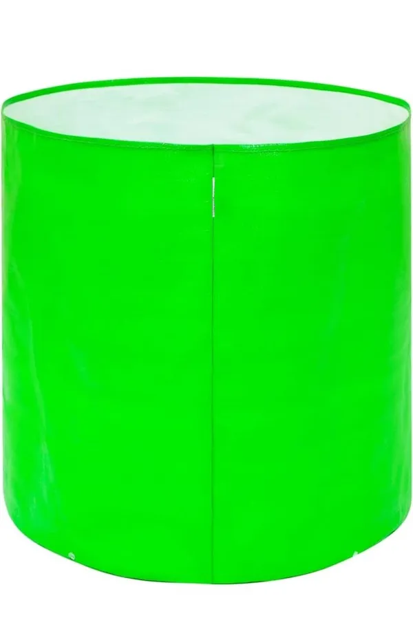 Hdpe_Fabric_Plant_Grow_Bag_Green_Cylindrical_Gardening_Container