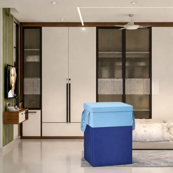 Foldable_Fabric_Laundry_Hamper_With_Lid