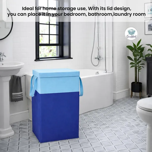 Foldable_Fabric_Laundry_Hamper_With_Lid