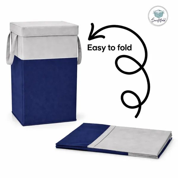 Foldable_Fabric_Laundry_Hamper_With_Lid