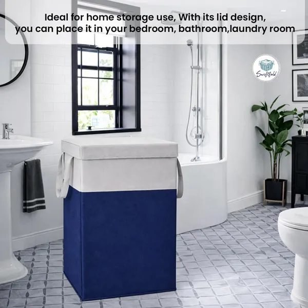 Foldable_Fabric_Laundry_Hamper_With_Lid