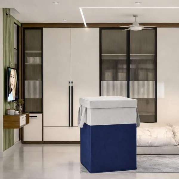 Foldable_Fabric_Laundry_Hamper_With_Lid