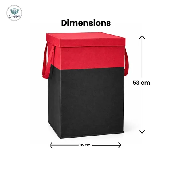 Foldable_Fabric_Laundry_Hamper_With_Lid