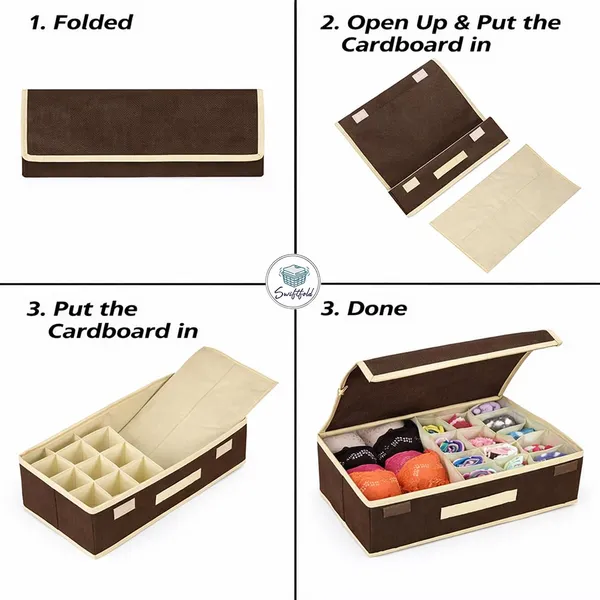 Saree_And_Bra_Storage_Organizer_Box_With_Compartments
