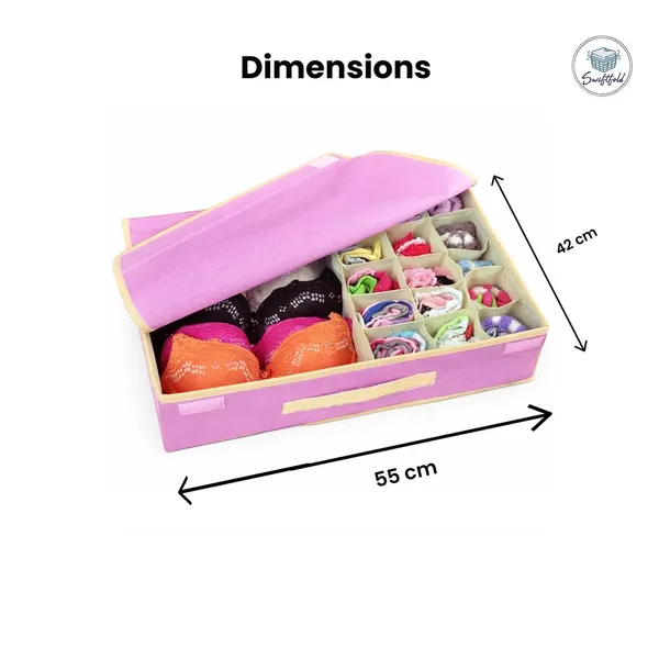 Saree_And_Bra_Storage_Organizer_Box_With_Lid