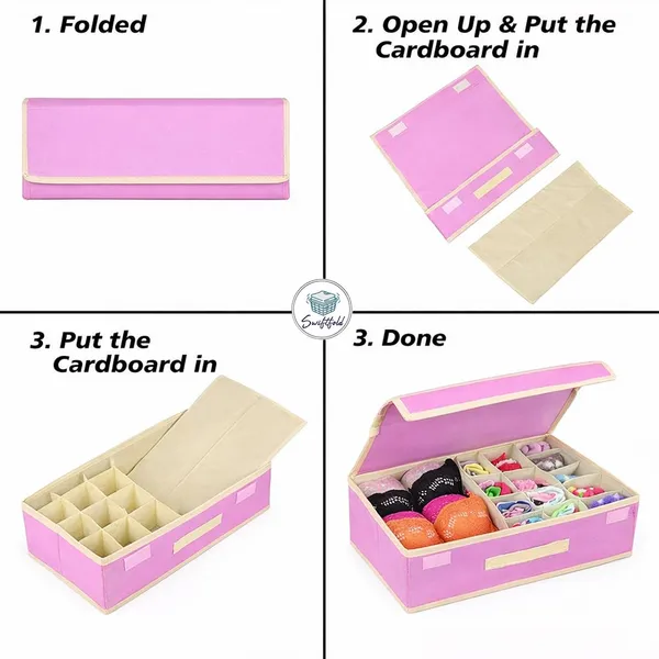 Saree_And_Bra_Storage_Organizer_Box_With_Lid