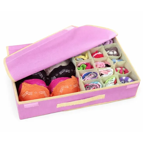 Saree_And_Bra_Storage_Organizer_Box_With_Lid