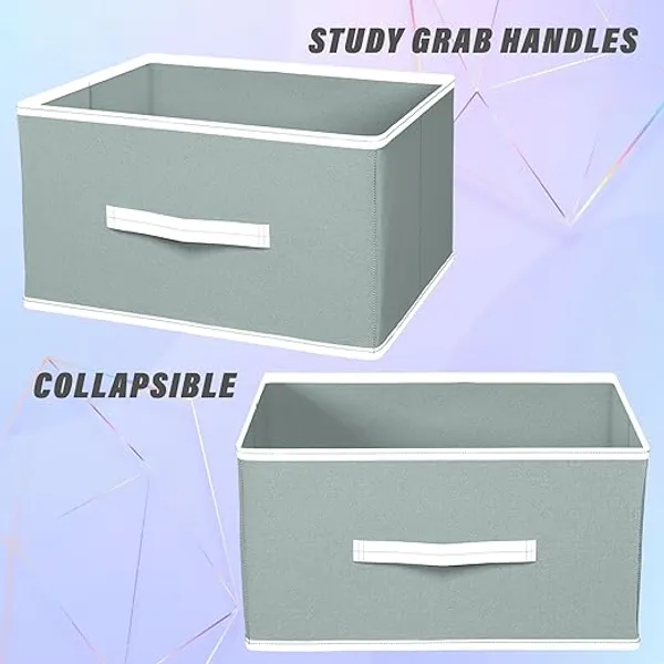 Collapsible_Fabric_Storage_Box_With_Handles_Sage_Green_Pack_Of_2