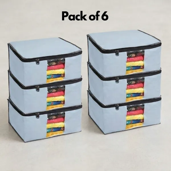 Large_Fabric_Storage_Boxes_With_Clear_Window_And_Zipper_Grey_Pack_Of_6