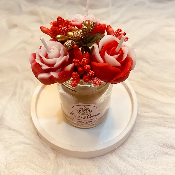 Romantic_Rose_Bouquet_Candle_In_Glass_Jar_Pack_Of_2