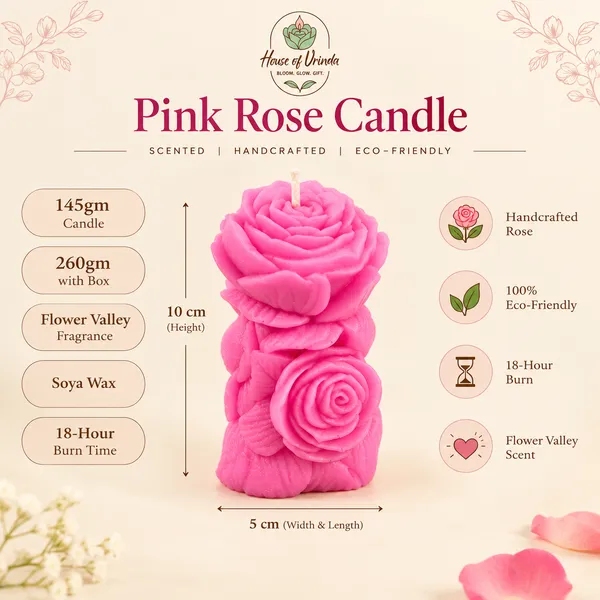 Decorative_Pink_Rose_Candle