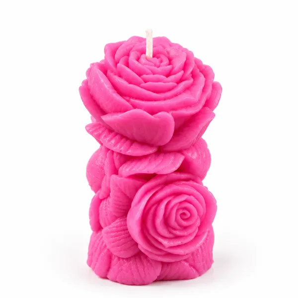 Decorative_Pink_Rose_Candle