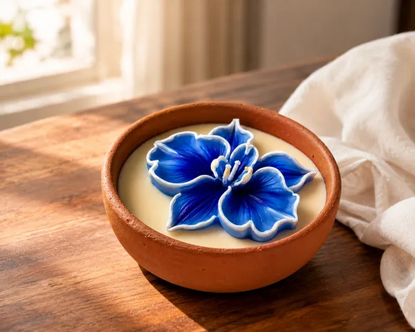 Handcrafted_Orchid_Flower_Candle_in_Terracotta_Bowl_|_Blue_Orchid_Variant_