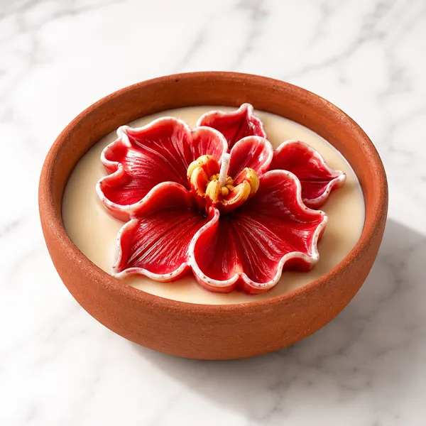 Handcrafted_Orchid_Flower_Candle_in_Terracotta_Bowl_|_Red_Orchid_Variant__