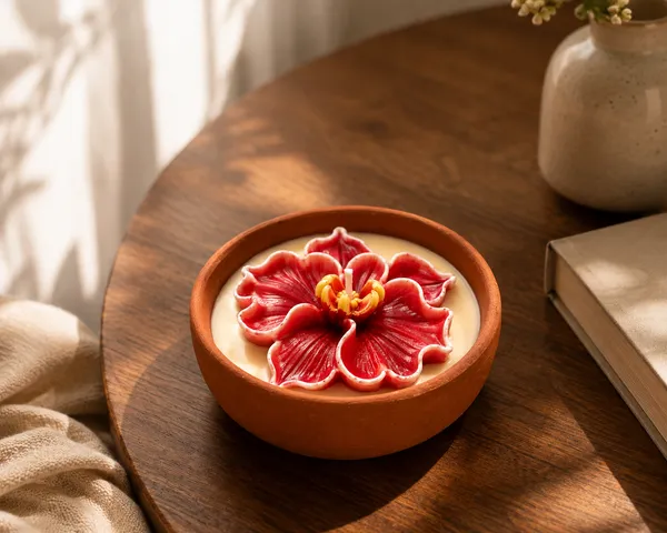 Handcrafted_Orchid_Flower_Candle_in_Terracotta_Bowl_|_Red_Orchid_Variant__