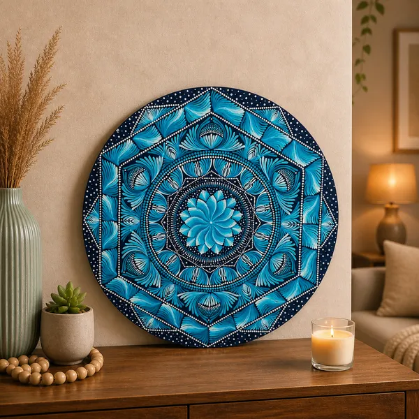 Blue_Mandala_Decorative_Wall_Plate_Handcrafted_Dot_Art_Home_Decor