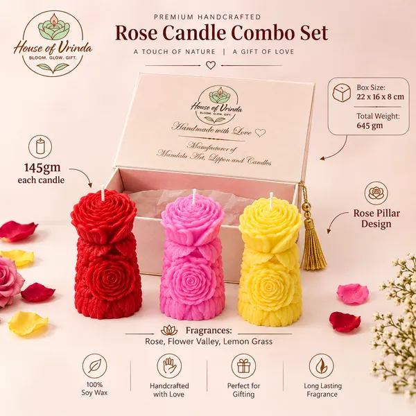 Rose_Candle_Pack_Of_3