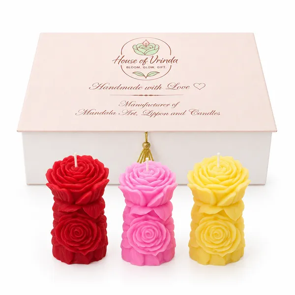 Rose_Candle_Pack_Of_3