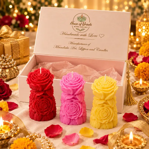 Rose_Candle_Pack_Of_3