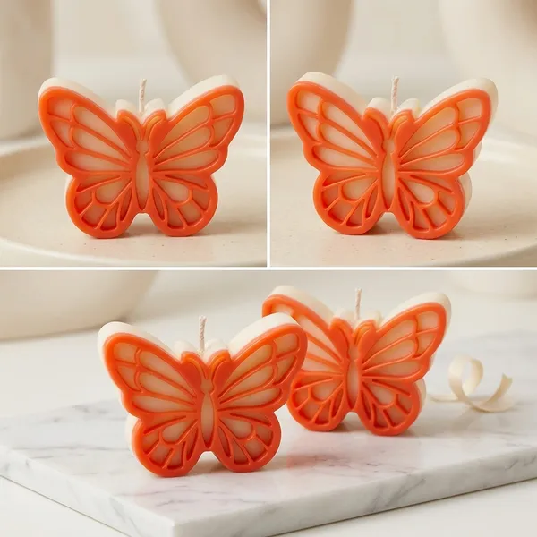 Butterfly_Shaped_Candle_Orange_Gradient_Design_Pack_Of_2